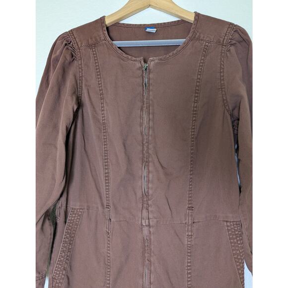 Old Navy Women Coveralls Jumpsuit Painters Boiler Suit Brown Size S Utility - Picture 3 of 15